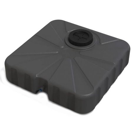 Ємність для душу Litolan  50л чорний 600х600х165