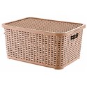 Кошик Basket  7л з кришкою Rotang бежевий