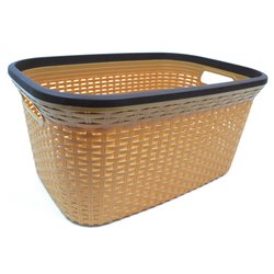 Кошик з рамкою Rattan 40л без кришки бежевий