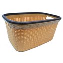 Корзина с рамкой Rattan 40л без крышки бежевый