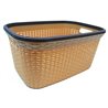 Корзина с рамкой Rattan 40л без крышки бежевый