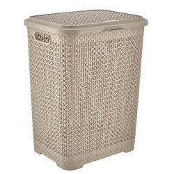 Корзина для белья 2131 01 Pearl 55л бежевый 415x350x550
