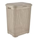 Корзина для белья 2131 01 Pearl 55л бежевый 415x350x550
