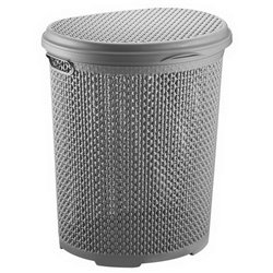 Корзина для белья 2131 02 Pearl 45л антрацит 435х340х490