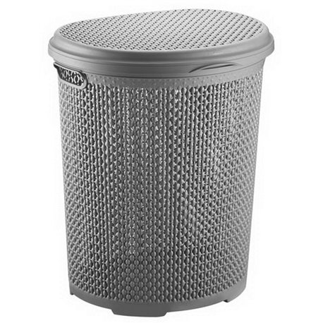 Корзина для білизни 2131 02 Pearl 45л антрацит 435х340х490