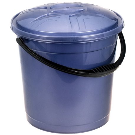 Відро 15л R кольорове з кришкою фіолетовий