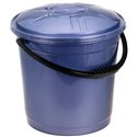 Відро 15л R кольорове з кришкою фіолетовий