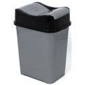 Ведро для мусора 4152 01 Pelicano 2,5л 15х11,5х20см металлик