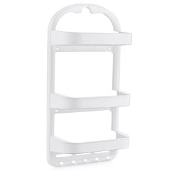 Полка OZER-B-013-7637 для ванної 3-яр пряма білий