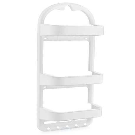 Полка OZER-B-013-7637 для ванной 3-яр прямая белый