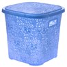 Корзина висока 15л Ажур R з кришкою блакитний
