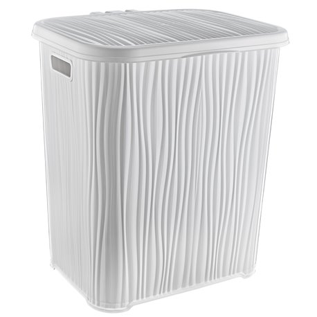 Корзина для белья OZER-L-037 WAVY 48л белый 