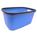 Кошик з рамкою Rattan 40л без кришки 52х36х25см блакитний