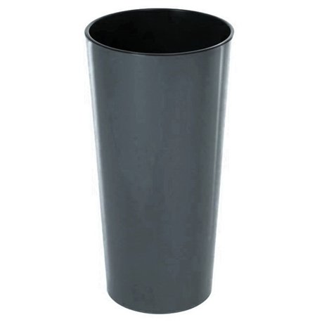 Вазон Лилия напольный 140 со вставкой 534 антрацит