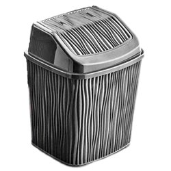 Відро для сміття OZER-DL-006 WAVY 6,2л сірий
