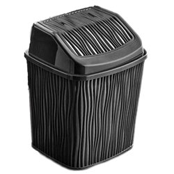 Відро для сміття OZER-DL-006 WAVY 6,2л чорний