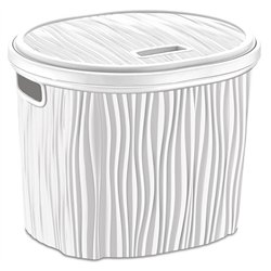 Кошик OZER-DL-012 WAWY 17л з кришкою білий