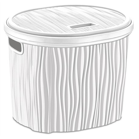Кошик OZER-DL-012 WAWY 17л з кришкою білий