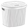 Корзина OZER-DL-012 WAWY 17л с крышкой белый