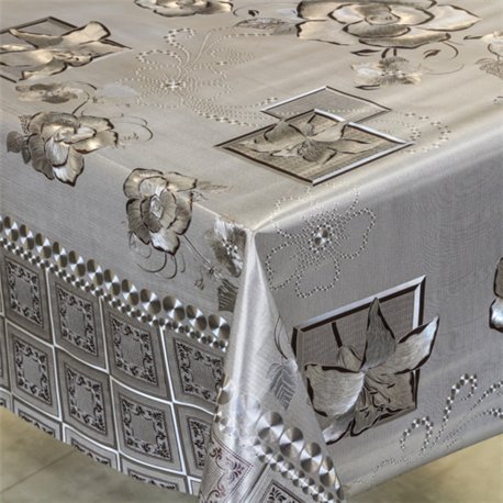 Клеенка 1,40*20м рулон золото-серебро 202G-S