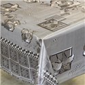 Клеенка 1,40*20м рулон золото-серебро 202G-S