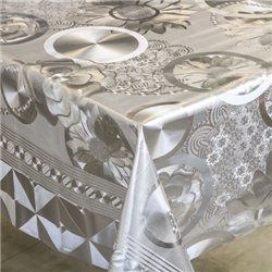 Клеенка 1,40*20м рулон золото-серебро 209S