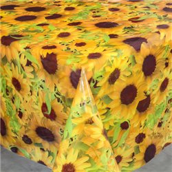Клейонка 1,37*30м рулон силікон 8094A соняшники