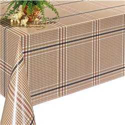 Клеенка 1,40*20м рулон Dekorama 135A бежевый клетка