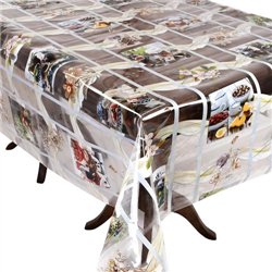 Клеенка France 1,40*30м рулон силикон 5167