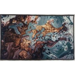 Коврик Таба 57х90 черный мрамор