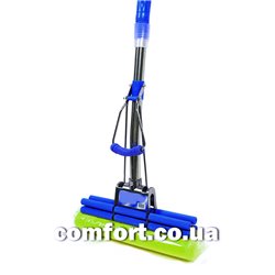 Швабра 2-й отжим 8003 изгиб телескоп хром синий