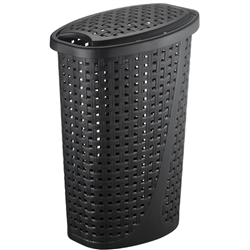 Корзина для білизни 2129 87 Slim Naturel 45л чорний 425x320x620