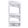 Полка OZER-B-009-7484 для ванной 3-яр угловая белый
