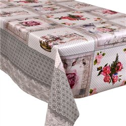 Клеенка Прованс 1,37*20м рулон на тканевой основе тефлон MA-4757