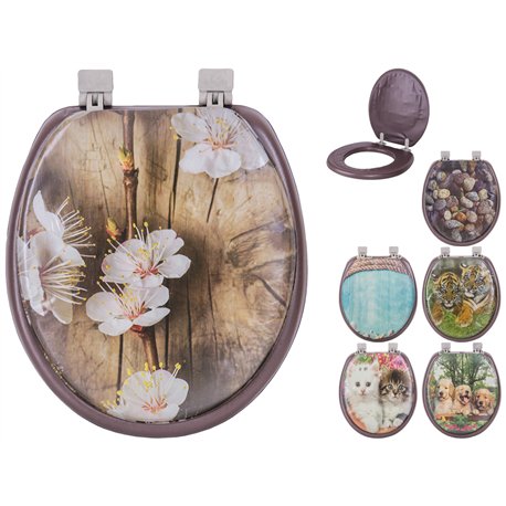 Сиденье для унитаза мягкое Vanna Lux с рисунком