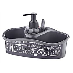 Дозатор набір для рідкого мила OZER-D-061-X138 з підставкою Food чорний