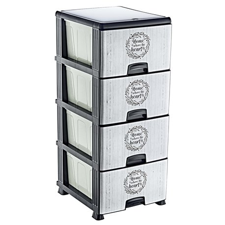 Комод OZER-K-012-X128 с рисунком 4-яр Home