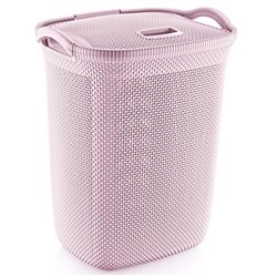 Корзина для белья OZER-N-008 Honeycomb 63л пудра