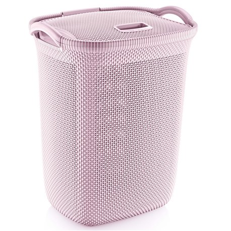 Корзина для белья OZER-N-008 Honeycomb 63л пудра