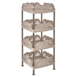 Етажерка квадратна 4-яр 5161 02 34х34х84см бежевий