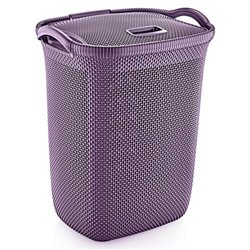Корзина для білизни OZER-N-008 Honeycomb 63л баклажан MAROON