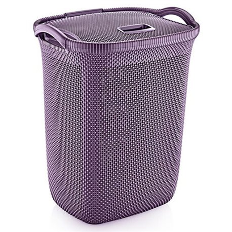 Корзина для белья OZER-N-008 Honeycomb 63л баклажан MAROON