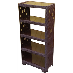 Етажерка ротанг 5 ярусів ПГ-8005 коричневий