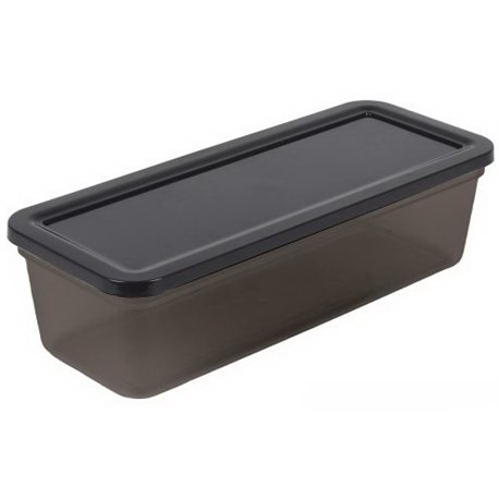 Контейнер прямокутний 2,2л ПБ-932 30х12х8см прозоро-чорний