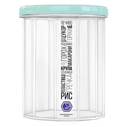 Банка для сипучих НП 1,5л №84м м'ятна кришка