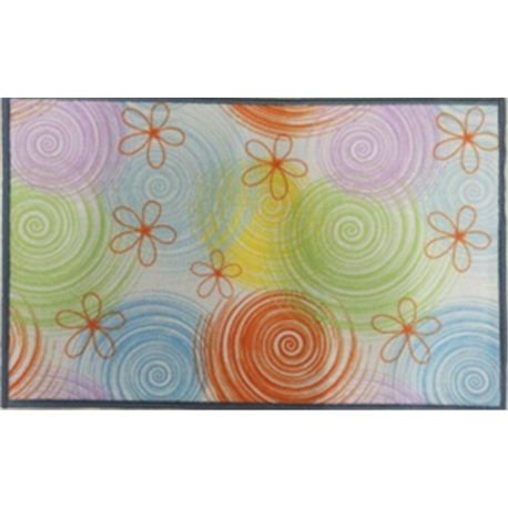 Килимок Таба 50х80 різнокольорові кола