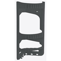 Полка 09166 для ванної 3-яр кутова антрацит