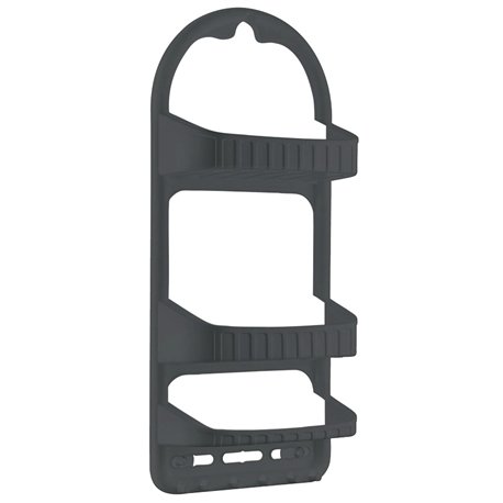 Полка 09165 для ванной 3-яр прямая антрацит