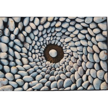 Коврик Таба 80х120 серый камни