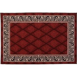Коврик Таба 80х120 бордовый кант